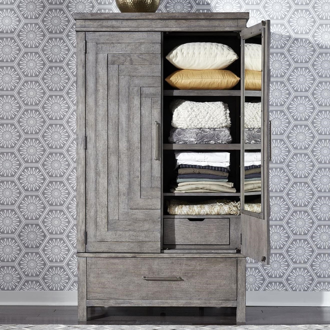 Liberty Furniture Modern Farmhouse 406 BR ARM Contemporary 2 Door